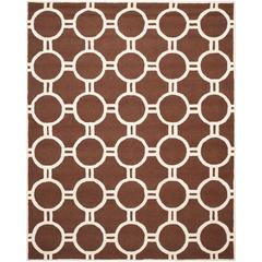 CAMBRIDGE, DARK BROWN / IVORY, 8' X 10', Area Rug, CAM145H-8