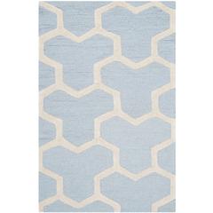 CAMBRIDGE, LIGHT BLUE / IVORY, 2' X 3', Area Rug, CAM146A-2