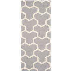 CAMBRIDGE, SILVER / IVORY, 2'-6" X 6', Area Rug, CAM146D-26