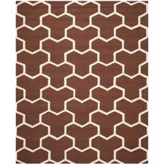 CAMBRIDGE, DARK BROWN / IVORY, 8' X 10', Area Rug, CAM146H-8