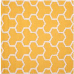 CAMBRIDGE, GOLD / IVORY, 6' X 6' Square, Area Rug, CAM146Q-6SQ
