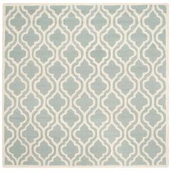 CAMBRIDGE, SPA / IVORY, 6' X 6' Square, Area Rug