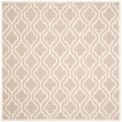 CAMBRIDGE, MOCHA / IVORY, 6' X 6' Square, Area Rug