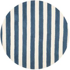 CAMBRIDGE, NAVY / IVORY, 6' X 6' Round, Area Rug, CAM154B-6R