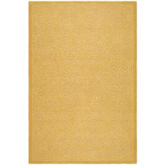 CAMBRIDGE, LIGHT GOLD / DARK GOLD, 5' X 8', Area Rug