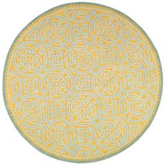 CAMBRIDGE, BLUE / GOLD, 10' X 10' Round, Area Rug