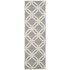 CAMBRIDGE, DARK GREY / IVORY, 2'-6" X 8', Area Rug, CAM311D-28