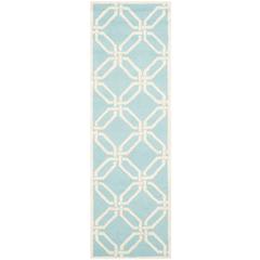 CAMBRIDGE, LIGHT BLUE / IVORY, 2'-6" X 8', Area Rug, CAM311E-28