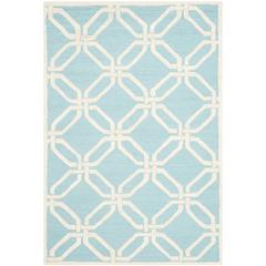 CAMBRIDGE, LIGHT BLUE / IVORY, 4' X 6', Area Rug, CAM311E-4