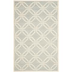 CAMBRIDGE, LIGHT GREY / IVORY, 5' X 8', Area Rug, CAM311L-5