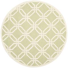 CAMBRIDGE, LIME / IVORY, 6' X 6' Round, Area Rug, CAM311N-6R