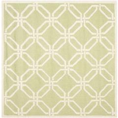 CAMBRIDGE, LIME / IVORY, 6' X 6' Square, Area Rug, CAM311N-6SQ