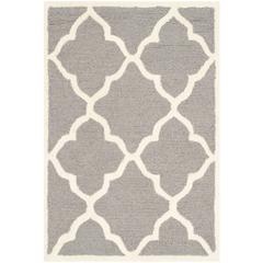 CAMBRIDGE, DARK GREY / IVORY, 2' X 3', Area Rug, CAM312D-2