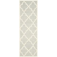 CAMBRIDGE, LIGHT GREY / IVORY, 2'-6" X 8', Area Rug, CAM312L-28