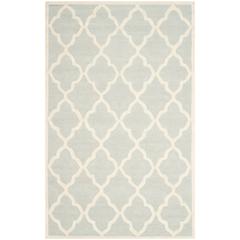 CAMBRIDGE, LIGHT GREY / IVORY, 5' X 8', Area Rug, CAM312L-5