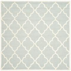 CAMBRIDGE, LIGHT GREY / IVORY, 6' X 6' Square, Area Rug, CAM312L-6SQ
