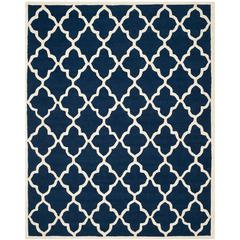 CAMBRIDGE, NAVY / IVORY, 8' X 10', Area Rug, CAM312M-8