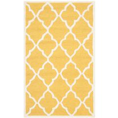 CAMBRIDGE, GOLD / IVORY, 3' X 5', Area Rug, CAM312Q-3