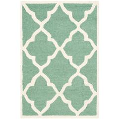 CAMBRIDGE, TEAL / IVORY, 2' X 3', Area Rug, CAM312T-2