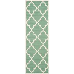 CAMBRIDGE, TEAL / IVORY, 2'-6" X 8', Area Rug, CAM312T-28
