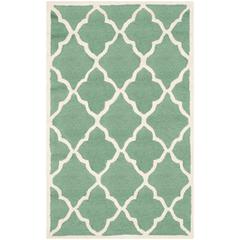 CAMBRIDGE, TEAL / IVORY, 3' X 5', Area Rug, CAM312T-3