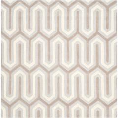 CAMBRIDGE, LIGHT BLUE / GREY, 6' X 6' Square, Area Rug