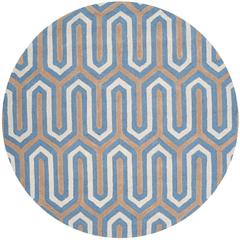 CAMBRIDGE, NAVY / GREY, 6' X 6' Round, Area Rug