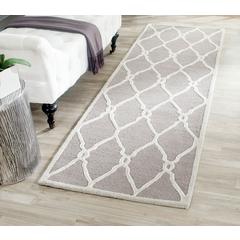 CAMBRIDGE, DARK GREY / IVORY, 2'-6" X 10', Area Rug, CAM352D-210