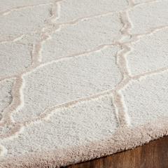 CAMBRIDGE, LIGHT GREY / IVORY, 8' X 8' Round, Area Rug