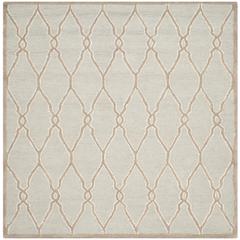 CAMBRIDGE, LIGHT GREY / IVORY, 6' X 6' Square, Area Rug, CAM352L-6SQ