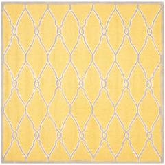 CAMBRIDGE, GOLD / IVORY, 6' X 6' Square, Area Rug, CAM352Q-6SQ