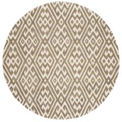 CAMBRIDGE, IVORY / GREY, 6' X 6' Round, Area Rug, CAM401A-6R