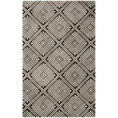 CAMBRIDGE, IVORY / CHARCOAL, 5' X 8', Area Rug