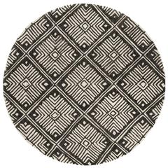 CAMBRIDGE, IVORY / CHARCOAL, 6' X 6' Round, Area Rug