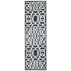 CAMBRIDGE, NAVY / IVORY, 2'-6" X 8', Area Rug, CAM570M-28