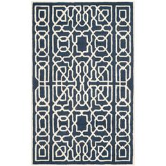 CAMBRIDGE, NAVY / IVORY, 5' X 8', Area Rug, CAM570M-5