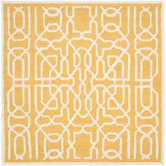 CAMBRIDGE, GOLD / IVORY, 6' X 6' Square, Area Rug, CAM570Q-6SQ