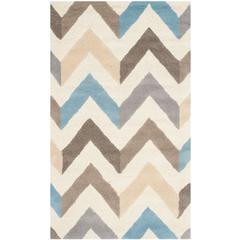 CAMBRIDGE, IVORY / GREY, 3' X 5', Area Rug, CAM580B-3