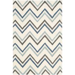 CAMBRIDGE, IVORY / BLUE, 3' X 5', Area Rug, CAM581A-3