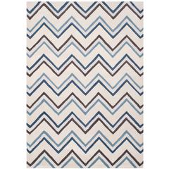 CAMBRIDGE, IVORY / BLUE, 5' X 8', Area Rug, CAM581A-5