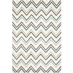 CAMBRIDGE, IVORY / BLUE, 6' X 9', Area Rug, CAM581A-6
