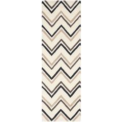 CAMBRIDGE, IVORY / BLACK, 2'-6" X 8', Area Rug, CAM581B-28