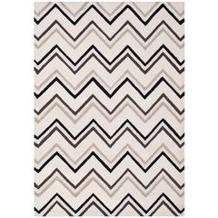 CAMBRIDGE, IVORY / BLACK, 5' X 8', Area Rug, CAM581B-5