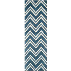 CAMBRIDGE, NAVY / IVORY, 2'-6" X 8', Area Rug, CAM581C-28