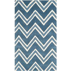 CAMBRIDGE, NAVY / IVORY, 3' X 5', Area Rug, CAM581C-3