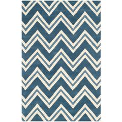 CAMBRIDGE, NAVY / IVORY, 4' X 6', Area Rug, CAM581C-4