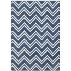 CAMBRIDGE, NAVY / IVORY, 5' X 8', Area Rug, CAM581C-5