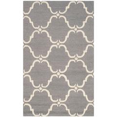CAMBRIDGE, DARK GREY / IVORY, 3' X 5', Area Rug, CAM703D-3