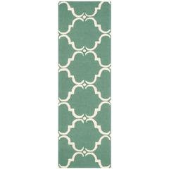 CAMBRIDGE, TEAL / IVORY, 2'-6" X 6', Area Rug, CAM703T-26