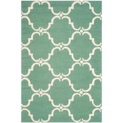 CAMBRIDGE, TEAL / IVORY, 4' X 6', Area Rug, CAM703T-4